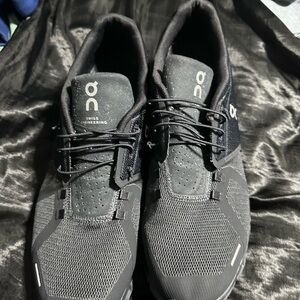 On Running Black Sneakers Lightweight Mesh Design